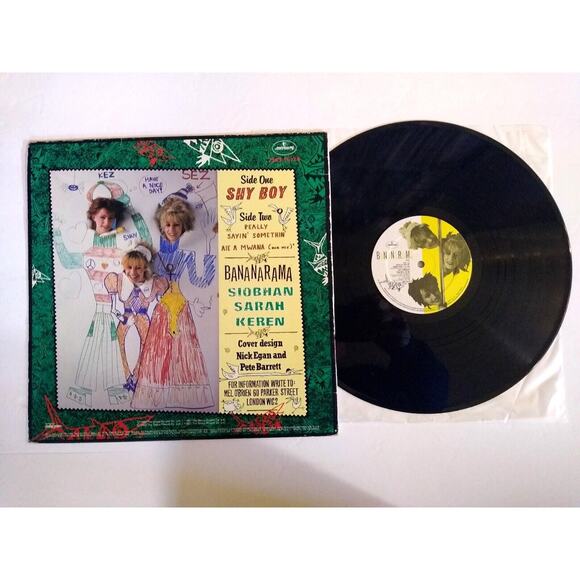 Bananarama Shy Boy Vinyl 12" EP Record 1982 Electronic Euro Pop Synth-Pop - Picture 2 of 2